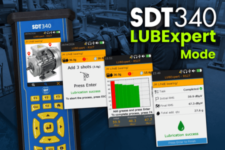 Мониторинг оценивает, Смазка оптимизирует: Запуск режима SDT340 LUBExpert